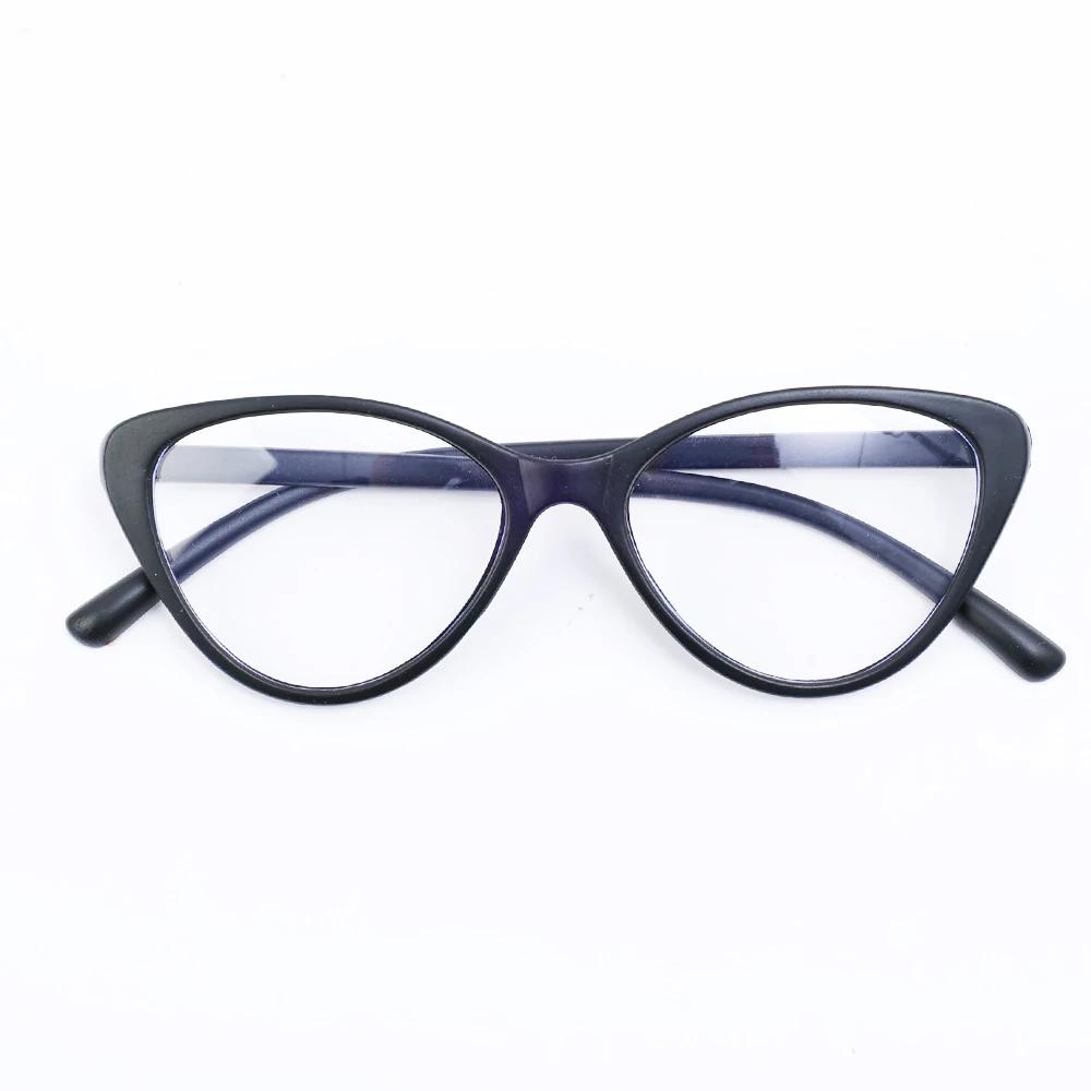 Neue Cat-Eye-Dreieckrahmen-Anti-Blaulicht-Brille Klassische Herren-Damen-Lesebrille Retro-Dreieckrahmen Transparente Brille