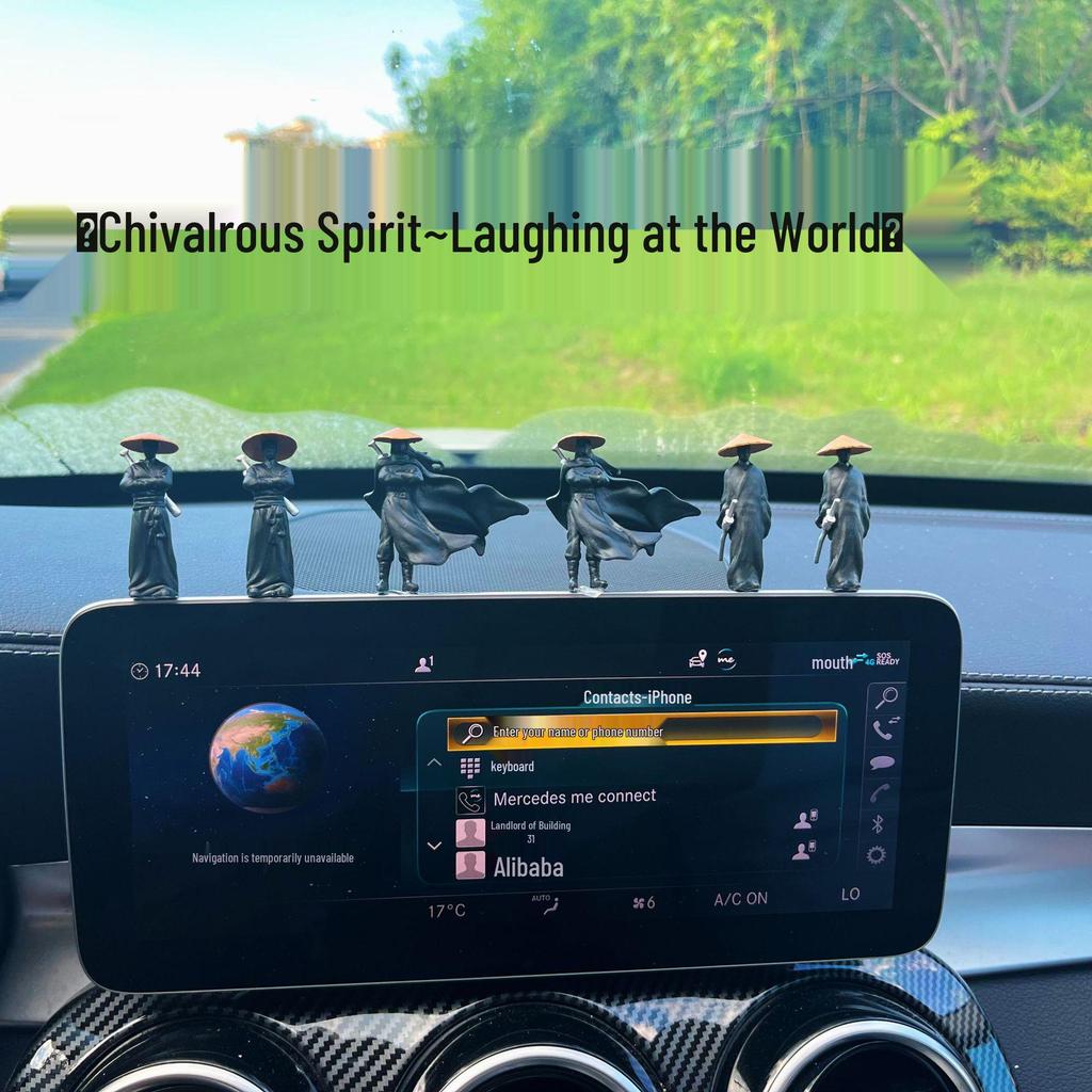 Hanjiang Ancient Knight Swordsman Car Ornament - Center Console Display