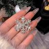Snowflake Shape Hair Clip With Festival Charm Winter Christmas New Year Gift For Women Girl Holiday Theme Party 10PCS