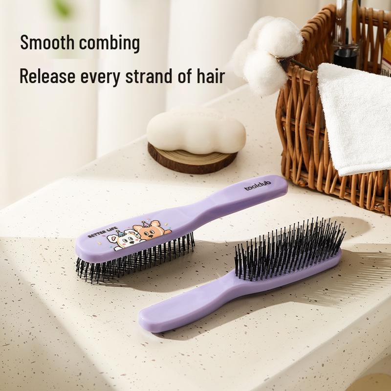 

Household Fluffy Crown Comb: Anti-static, No-Knots, Smooth Massage for Children s and Ladies Long Curly Hair.