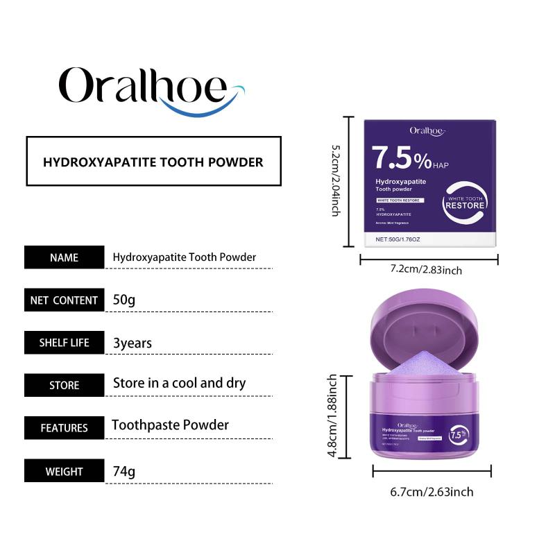 Oralhoe Dental Care Powder Cleanses The Mouth, Freshens Breath, Eliminates Odors, And Provides Daily Dental Care