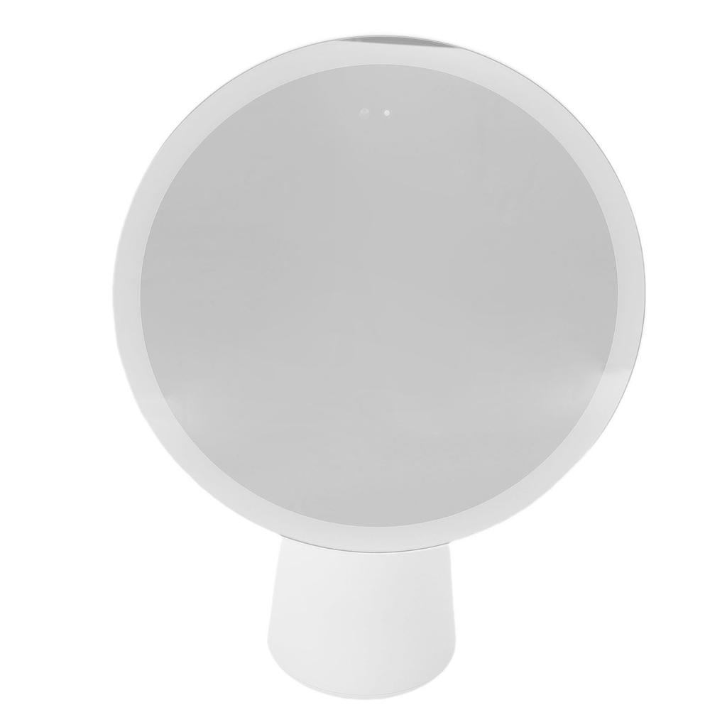 Vanity Mirror with Lights, 7.6 Inch Lights Makeup Mirror, 3 Levels Dimmable Lights, 30 LED Beads, USB Rechargeable, for Bedroom Tabletop,