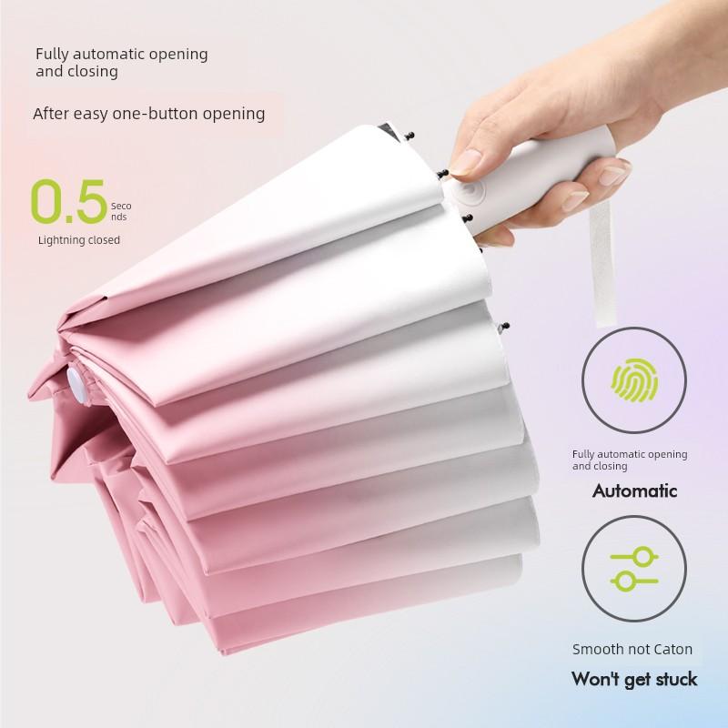 Good-looking Automatic Umbrella Women Rain Or Shine Dual-Purpose Umbrella Extra Large Thickened Parasol Male Student School Special Sunshade