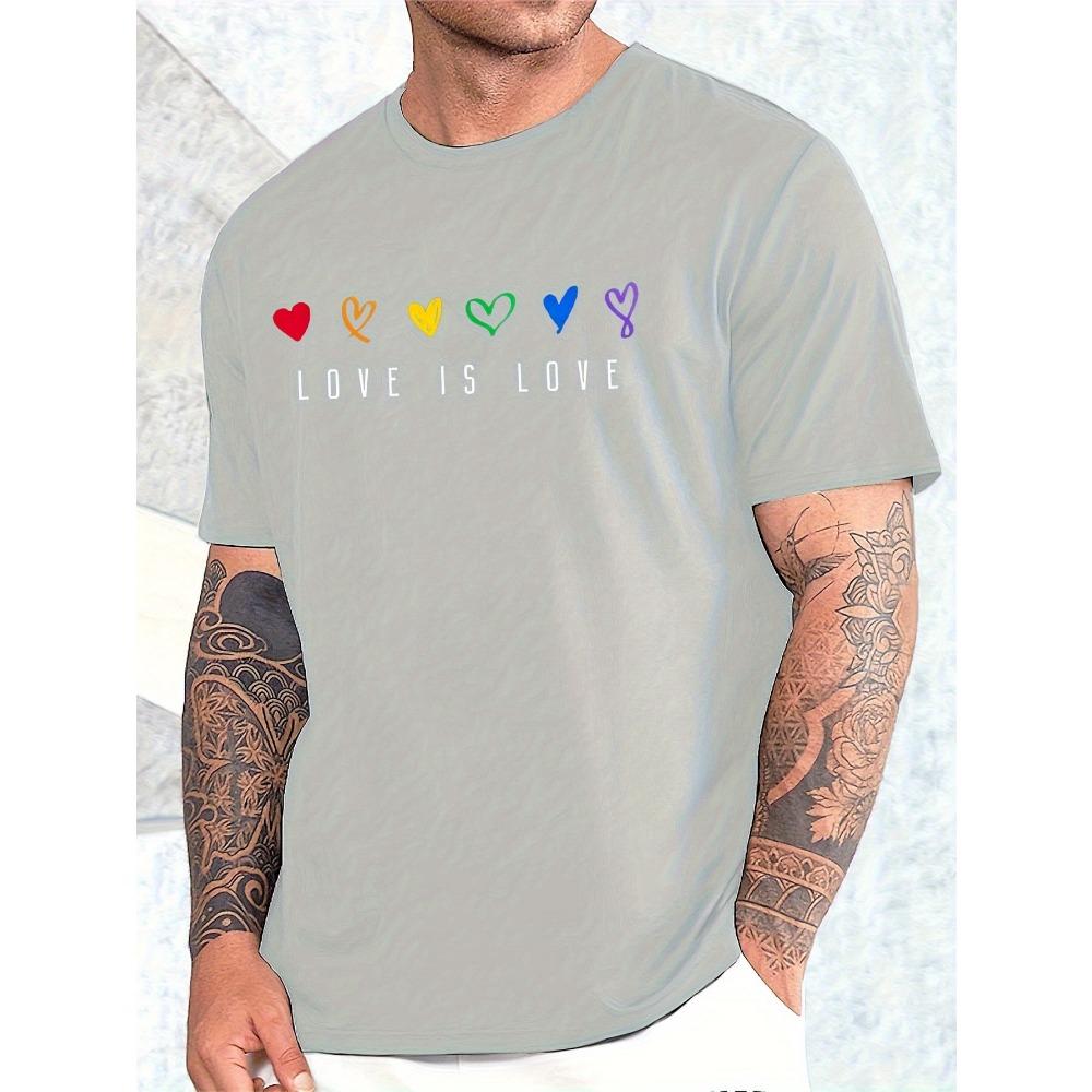 Proud and Trustworthy Rainbow Cotton Trendy Men T-shirt Summer Daily Outdoor Sports Party Short-sleeve