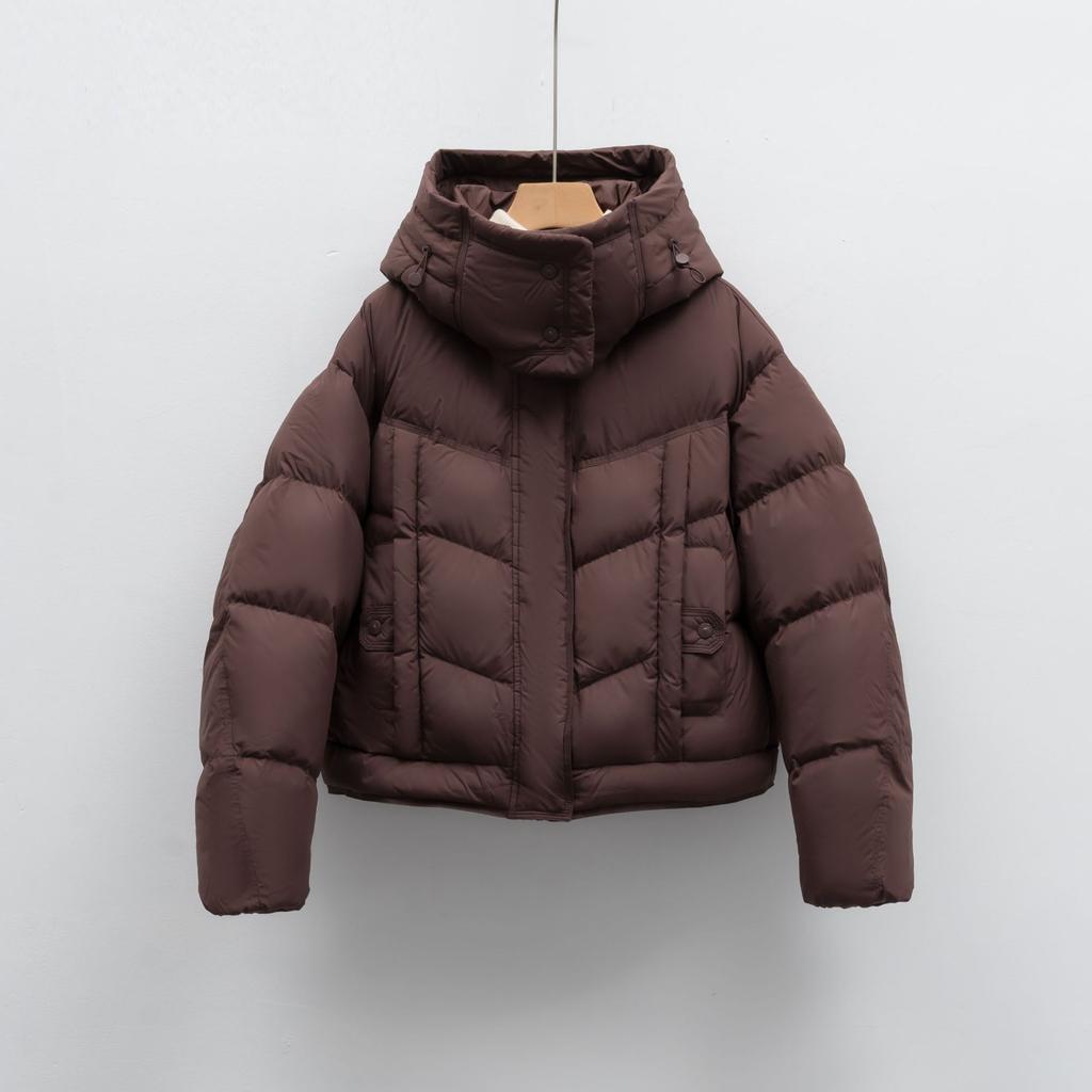 Down Jacket Women's Solid Color Thickened Winter Short Duck Down New Down Jacket