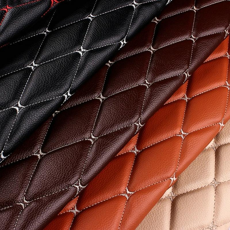 1Piece Leather Fabric PVC Leather DIY Material For Bags Car Foot Pad Automotive Interior Home Decoration Size 1X1.55M