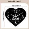 Wall Clock, Creative Decorative Clock for Bedroom, Living Room And Kitchen, Designed Made of