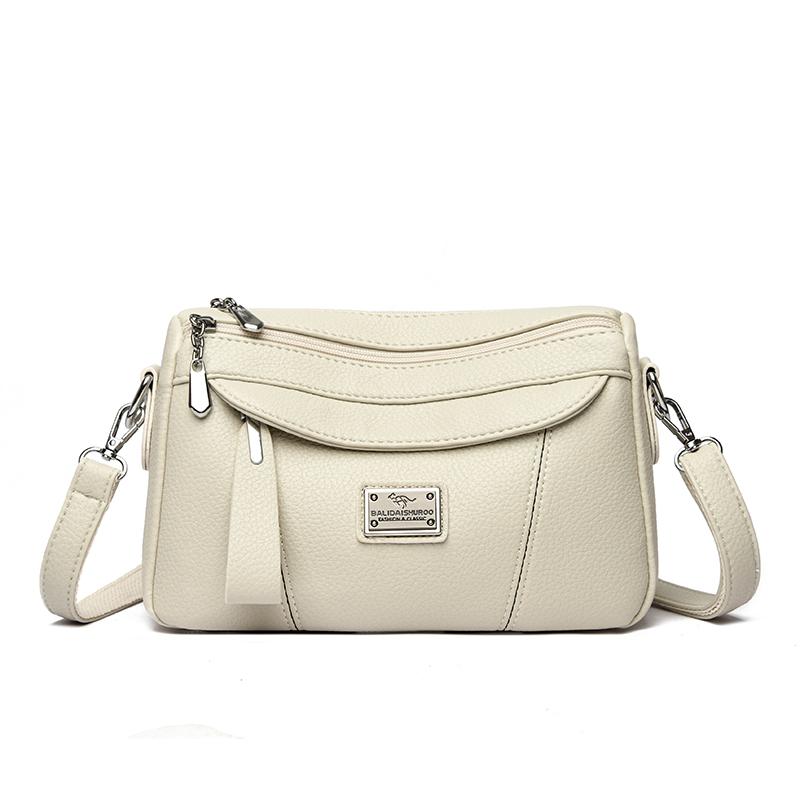 High Quality Soft Leather Women's Handbags Luxury Designer Female Boston Bag Luxury Large Capacity Shoulder Bags Sac A Main