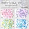 Macaron Candy 3D Heart Resin Nail Art Charms – 200 Pieces