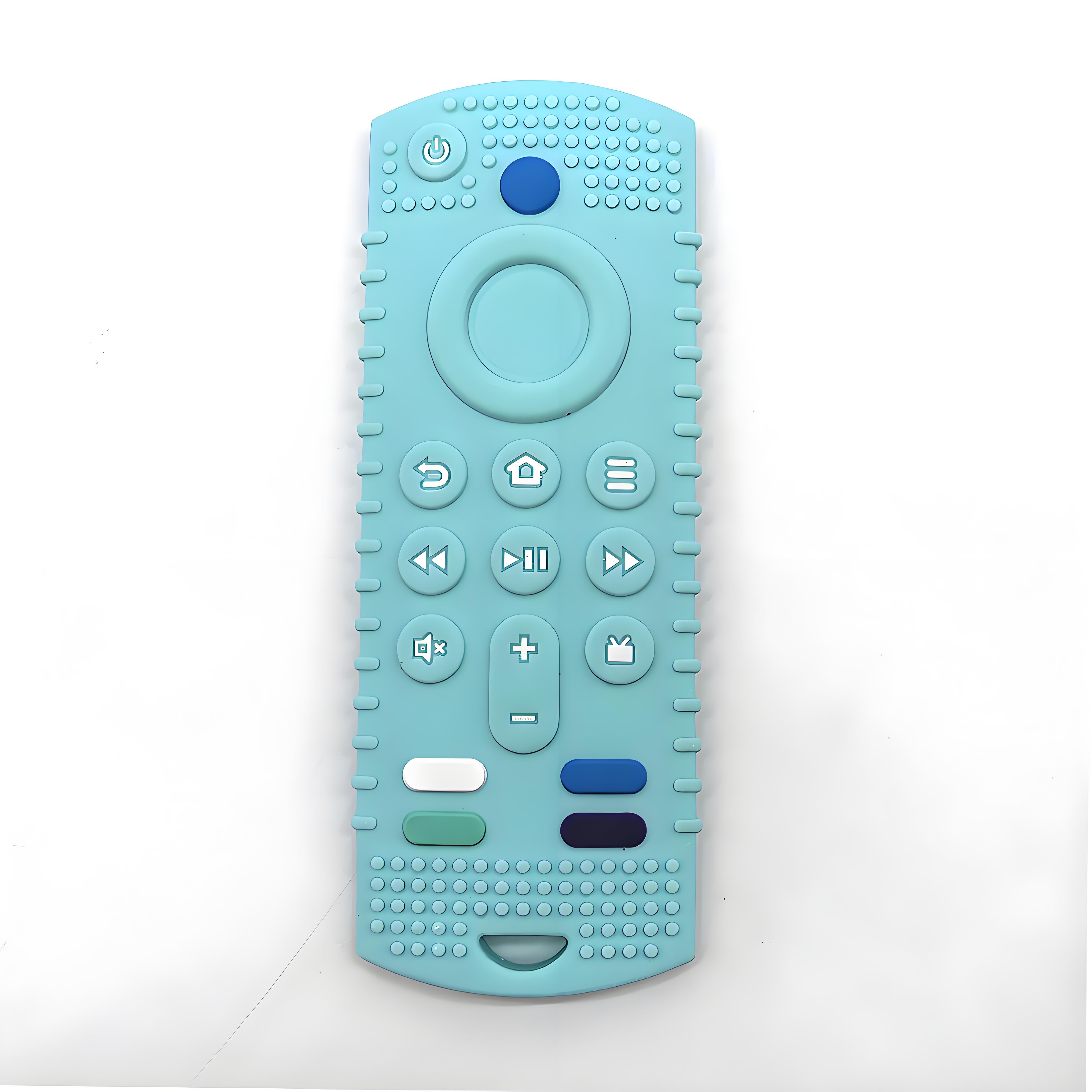 Non-Toxic Silicone Baby Teether Soothing Teether Early Educational Sensory Toys For Infant Teether Remote Control Shape