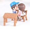 Miniature Wooden Table and Chair Set for Dollhouse Accessories Rustic Style Furniture for DIY Decoration Projects