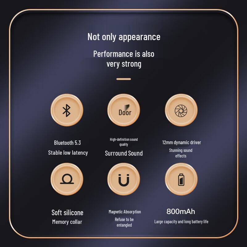 Newman GF01 Wireless Neckband Bluetooth Earphones