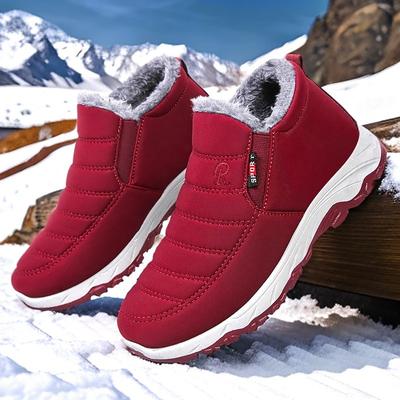 Neue Baumwollschuhe Baumwollstiefel Übergrößenstiefel Fleece und Verdickte Stiefeletten Warme Schneestiefel