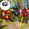 Windmill Hot Wholesale Gift Plastic Single Flower Outdoor Decoration Mixed Color Kindergarten Night Market