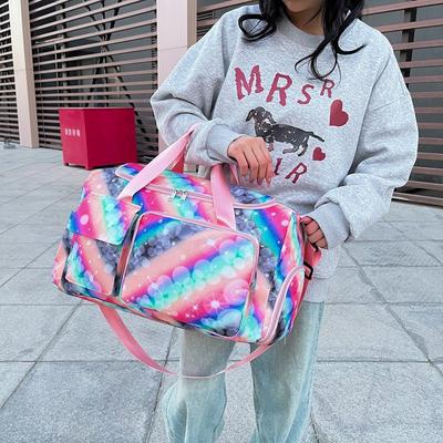 Leisure Sports Fitness Bag Dry and Wet Separation Large Capacity Portable Storage Bag Simple and Fashionable Shoulder Crossbody Yoga Bag