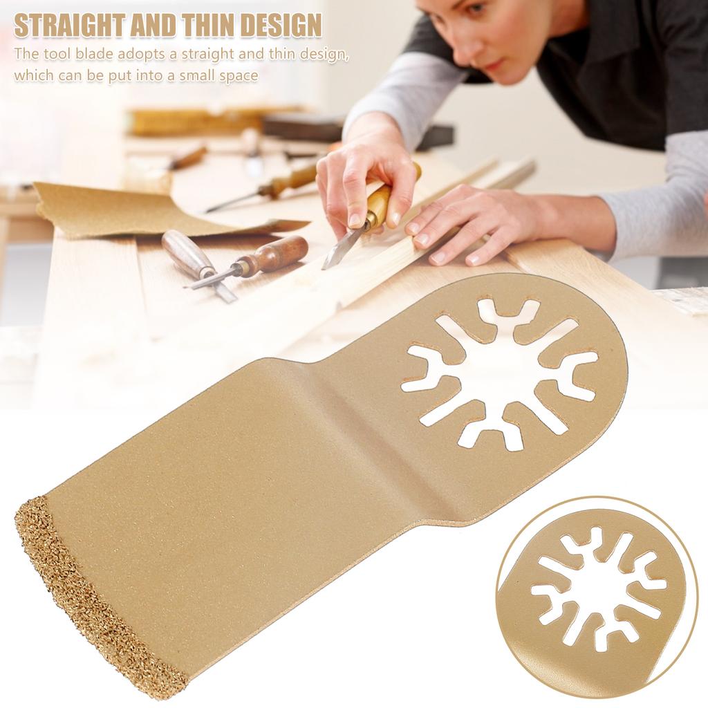 8Pcs Multitool Blades Cemented Carbide Oscillating Saw Blades Professional Triangle Saw Blade for Ceramic Tile Marble Cutting