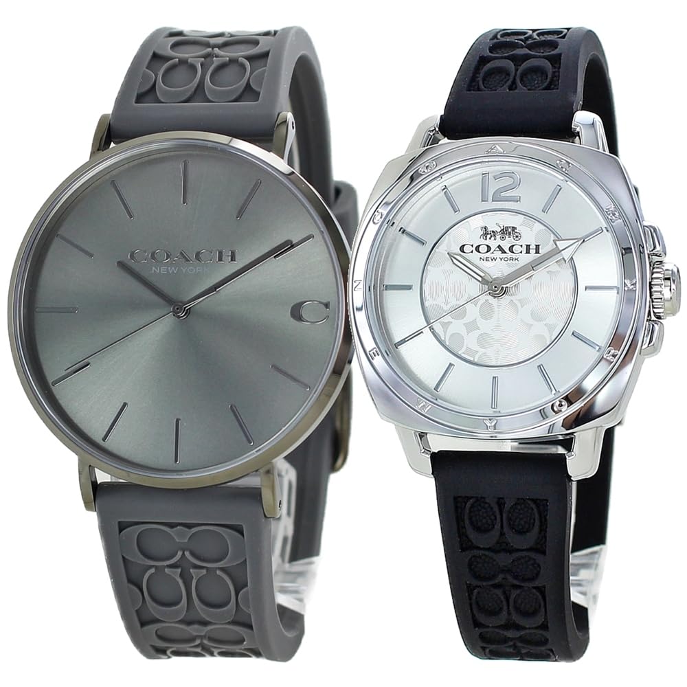 

Watch Pair Watch Storage Box Silicone Belt 1460263514503877 [Coach] Men s Women s [Item]