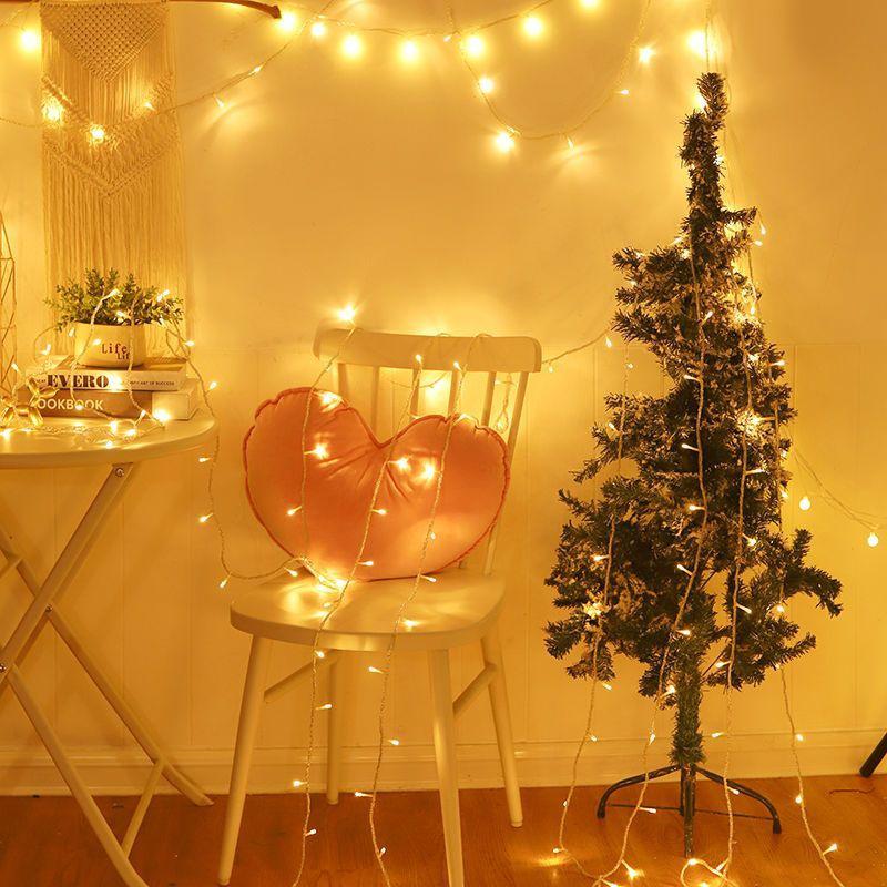 Spring Festival LED Starburst String Lights - Waterproof, Colorful, Flashing Decorative Lights for Dorms & Rooms