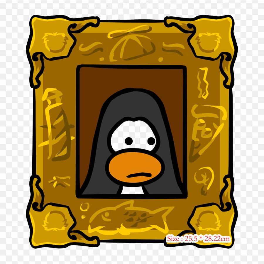 

Клубный макияж пингвинов Клубный остров пингвинов, термопереносная печать, виниловые нашивки, наклейки для одежды, аппликации «сделай сам», моющиеся нашивки