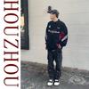 Vintage Patchwork Pullover Korean Harajuku Design Polo Neck Sweatshirt Streetwear Long Sleeve Sweatshirt Oversized Tops Y2k Style