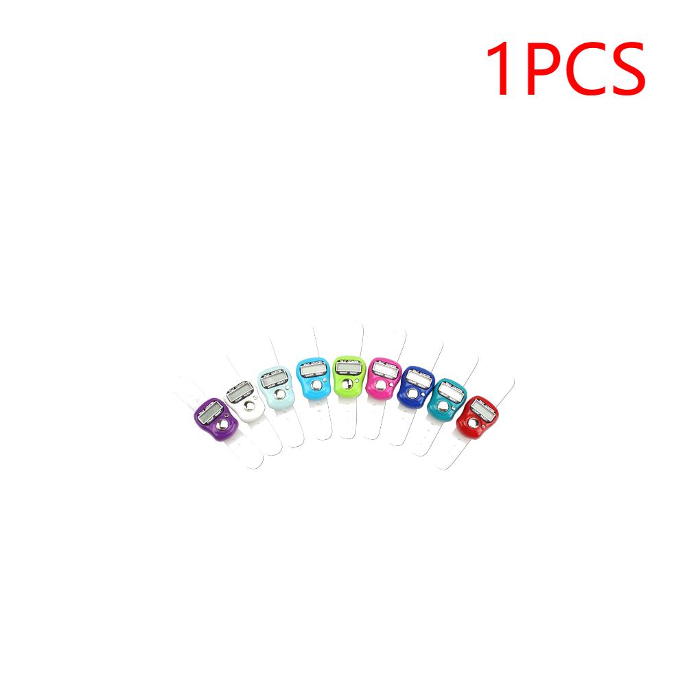 1-20pcs Electronic Digital LCD Finger Ring Tally Counter Hand Tally Clicker Digital Row Knitting Counter Ring for Strokes Color 1