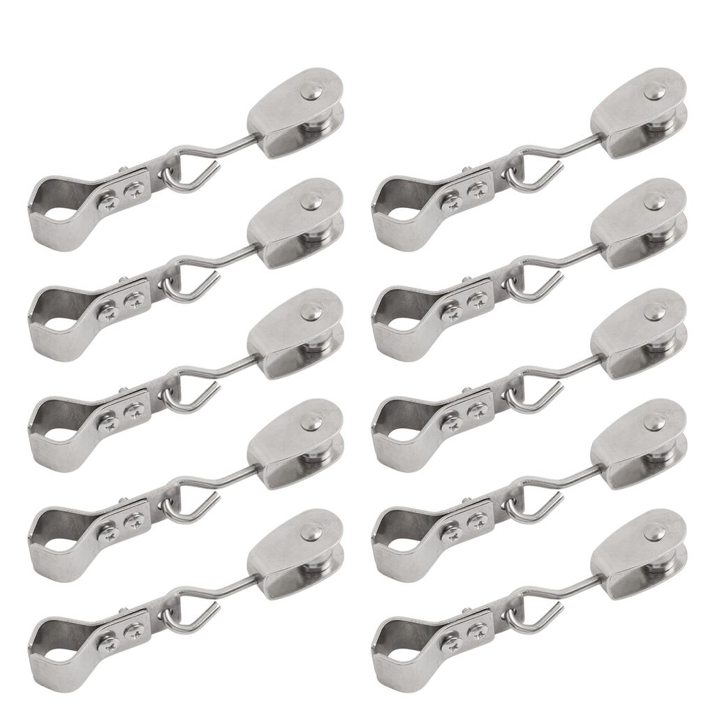 Weather Resistant Shade Sail Hardware Stainless Steel Pulley 10pcs Pulley Wheels