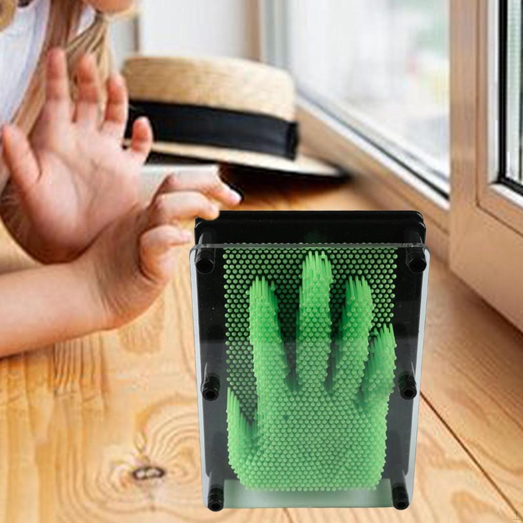 3D Pin Art Sensory Toy Fun Fidget Palm Board Classic Hand Pins Impression for Children Adults