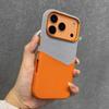 Leather and Fabric Splicing Texture Card Insertion Magnetic Case for iPhone 17 Pro Max Air 16 Plus 15 14 13 12 for Magsafe Cases