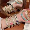 Traditional Vintage Cloisonne Bangle Enamel Women's Hand Bracelet Chinese Flower Bangle  Ladies