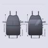 Car Seat Protection Cover Car Seat Kick Proof Pad with Pockets High Grade PU Car Seat Back Storage Bag Tablet Holder Hanging Bag