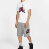 Air Jordan Jumpman Logo Sports short sleeve Men White Men's BV5906-100