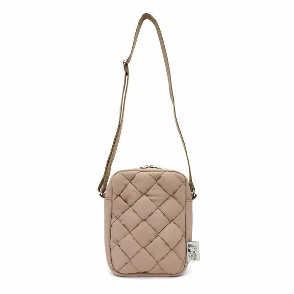 Snoopy Mini Shoulder Puffer Beige Pochette