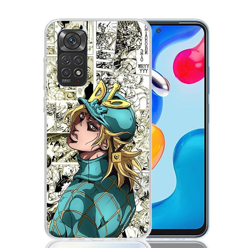 JoJo Abenteuer Dio Diego Brando Handyhülle Für Xiaomi Redmi Note 15 14 13 12S 12 Pro Plus 11S 11E 11 11T 10S 10 Kunst Weiches Muster