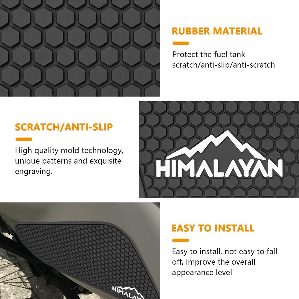 For Motorcycle fuel tank protection sticker decal fuel tank pad fuel tank knee pad Himalaya 450 HIMALAYAN450 2024 2025