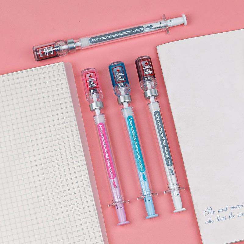 1 Piece Novelty Syringe Syringe Different Shape Cute Stationery School Office Supplies 0.5mm Gel Pen