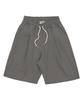 PAPERBOY Linen Bio Pintuck Half Pants - Khaki Brown