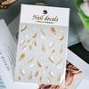 Girl Nail Stickers Gold Line Nail Stickers 1pc