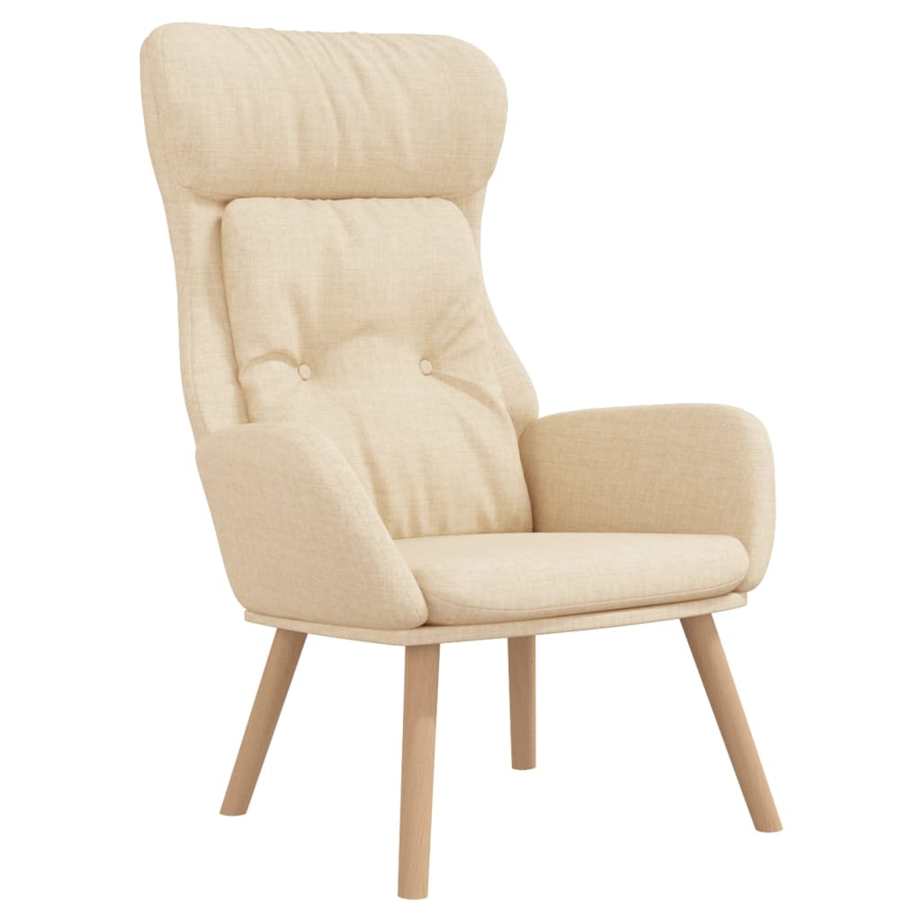 Cream Fabric Recliner Chair