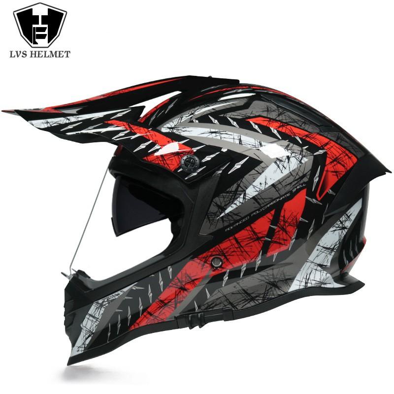 Full Face Motorcycle Helmet With Dual Visors Off-Road Rally Highway Riding Unisex All-Season ABS S M L XL
