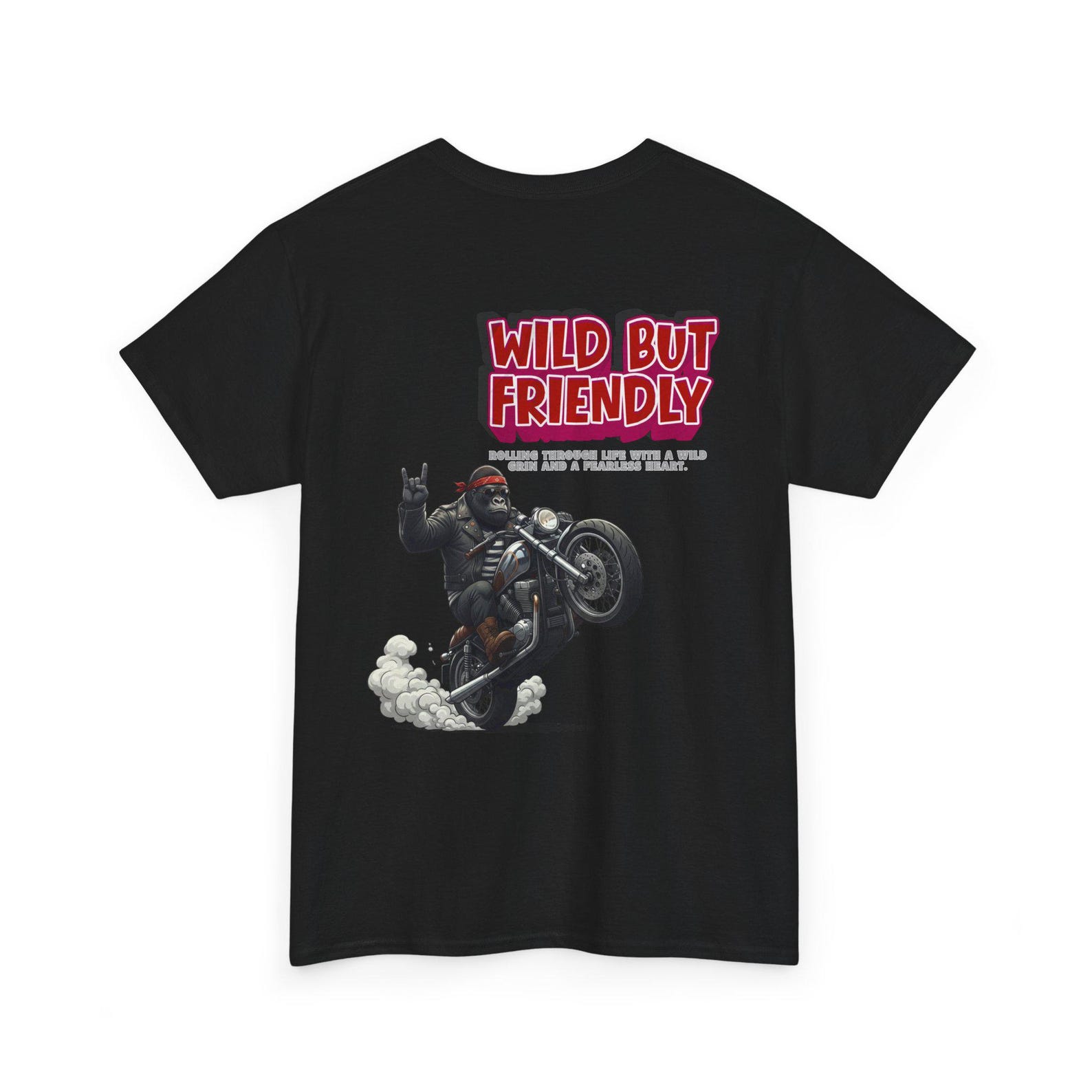 Friendly Wild Gorilla T-Shirt | Gorilla Illustration, Cute Ape Tee 4XL