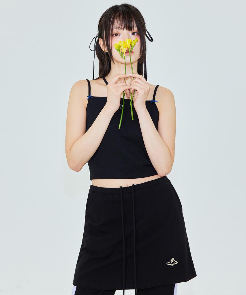 PLASMA SPHERE Spin Pants In Black (Skirt Wrap Pants)