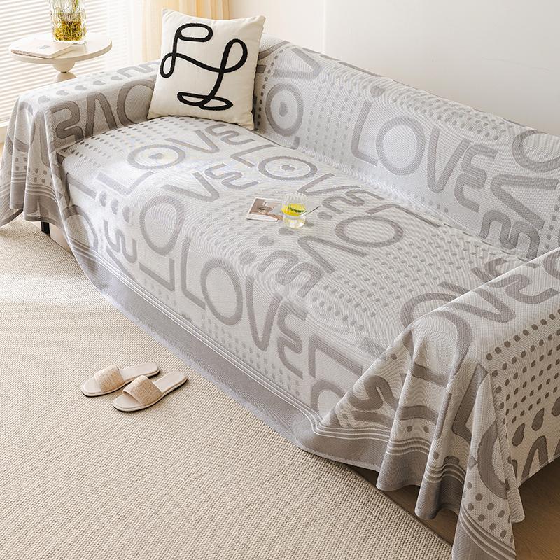 Cool Ice Silk Sofa Cover Towel Full Covered Cover Blanket Summer Sofa Cushion Summer Simple Design Modern Summer Mat Cushion