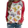 Women's hoodie 3D digital printed round neck hoodie with shoulder inserts for autumn winter women's wear