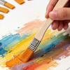 100/10pcs Wooden Handle Nylon Bristle Paint Brush for Oil Painting Watercolor Drawing Dusting Cleaning Brushes Tools Supplies