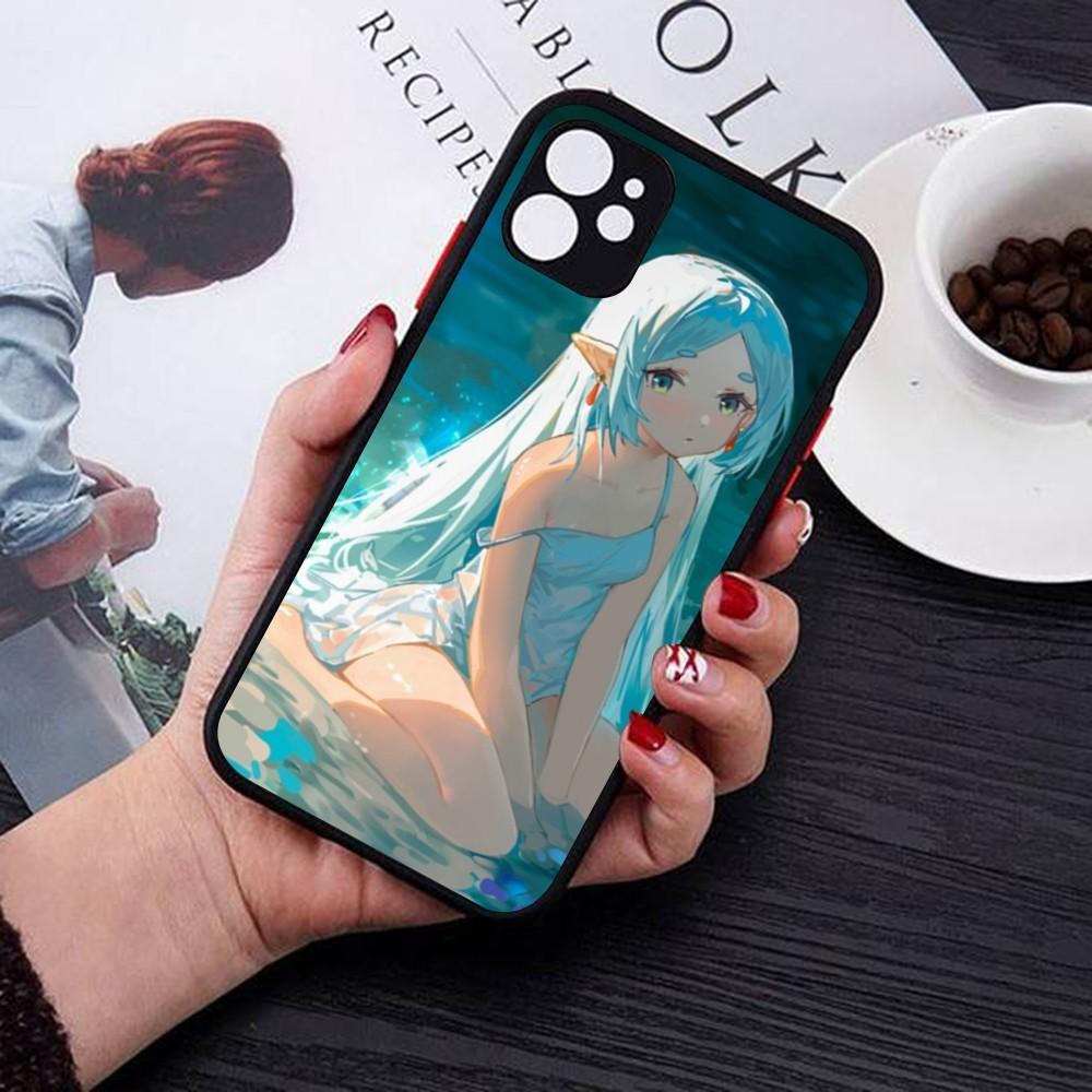 Hot Japan Anime Comics Frieren Phone Case For IPhone 14 11 12 13 Mini Pro Max 8 7 Plus X XR XS MAX Translucent Matte Cover