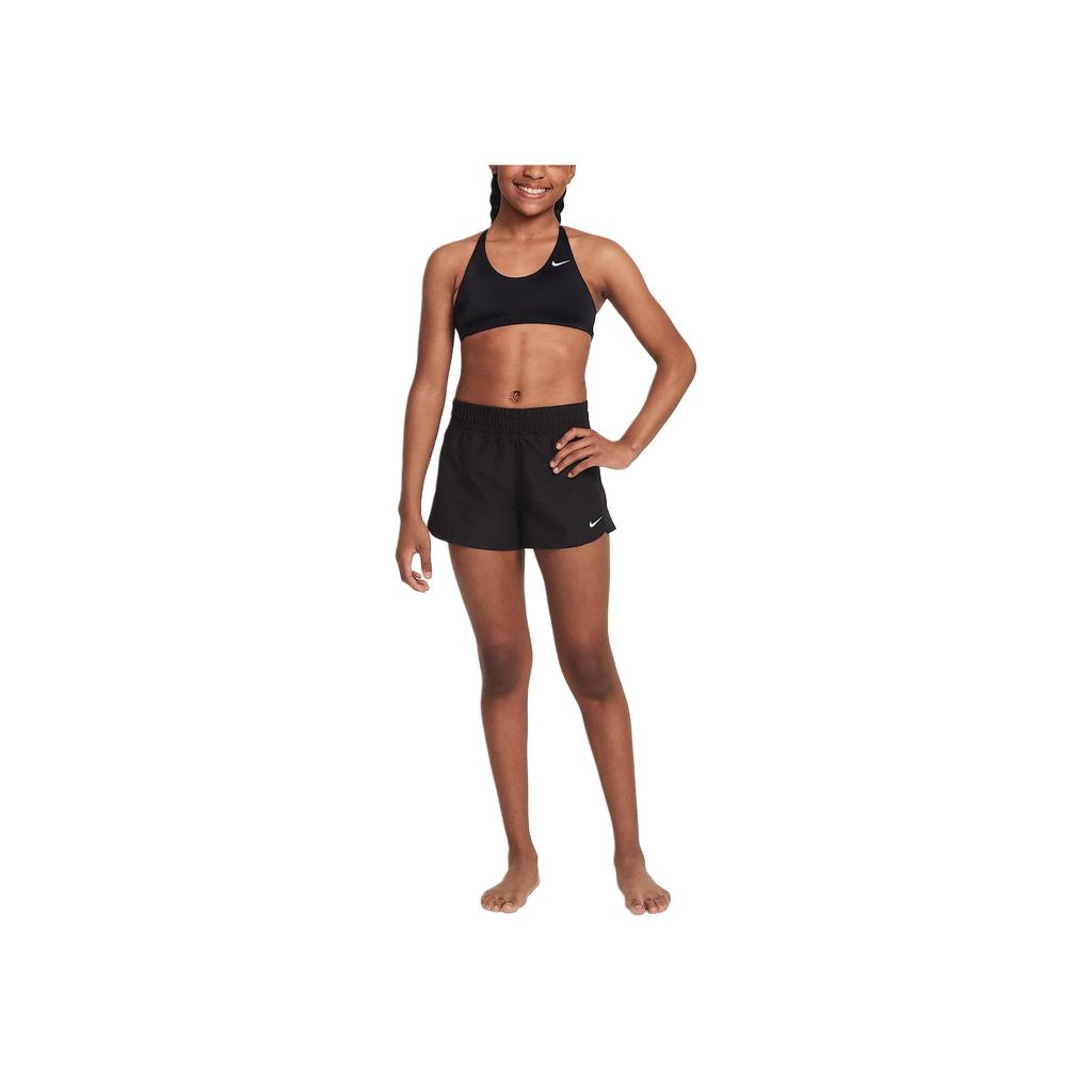 Nike Lightweight Comfortable Casual Sports Shorts Kids shorts Black White HV7153-010
