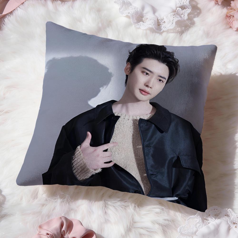 Actor L-Lee Jong S-Suk Cushion Cover Premium Comfort Reversible Pillow Cove -Two in One Design for Any Room & Car Interior