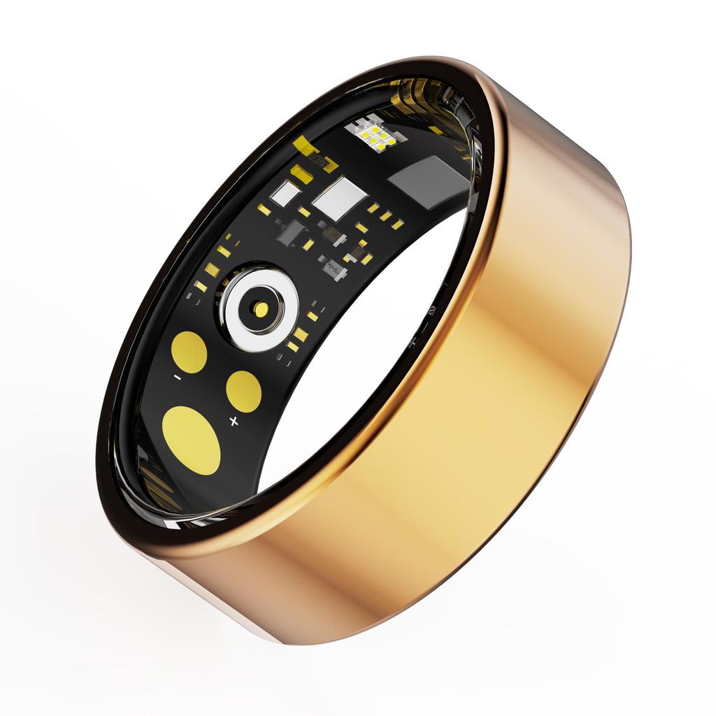 Smart Enamel Wearable Ring with Heart Rate, Blood Oxygen, Exercise & Sleep Monitoring