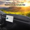 Dashboard Cover for Tesla Model Y Juniper 2025 2026 Center Console Anti-UV Dustproof Sunshade Protector Pad Mats Car Accessories