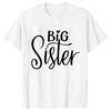 Kurzarm Mode Damen T-Shirt Große Mittlere Schwester Passende T-Shirts Damen Lässiges Oberteil T-Shirts Cartoon Grafik T-Shirts